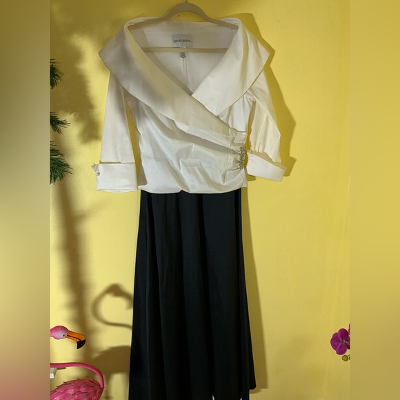 David's Bridal Dresses & Skirts - David’s Bridal Mother Of The Bride Dress Black & White Size 12